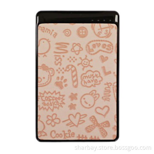 3,000mAh wholesale power banks, with leather patch & Li-polymer battery, RoHS, FCC and CE approvedNew